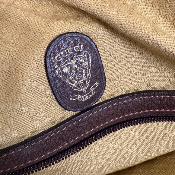 Gucci Vintage GG Supreme Boston Duffle Bag Brown Monogram Weekender Travel Bag - Picture 13 of 16